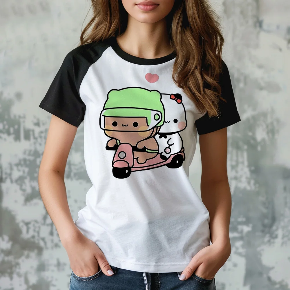 

Bubu And Dudu t-shirts women manga Y2K comic top girl harajuku designer manga clothes