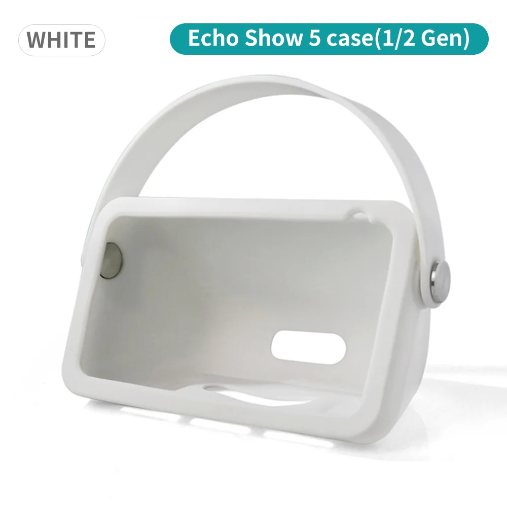 Portable Silicone Protective Case with Handle Strap for Echo Show 5 (All Generations)