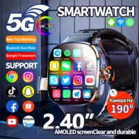M99 4G 5G LTE Android 10.0 Smartwatch 2.4inch Large Amoled Screen Game Smart Watch 2100Mah Battery For Men Women Adult Student