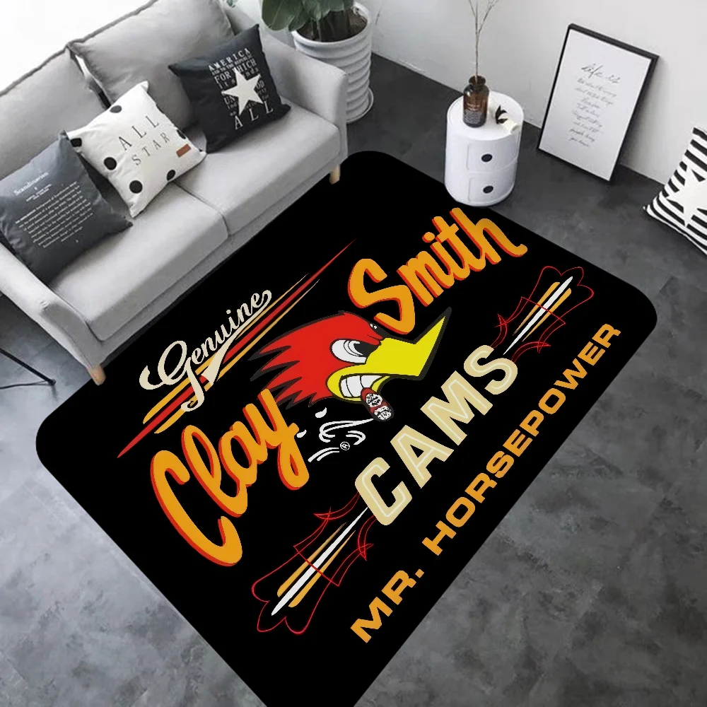 Mr H-Horsepower Clay Smith Door Mat Washable Non-Slip Living Room Sofa Chairs Area Mat Kitchen Bedside Area Rugs