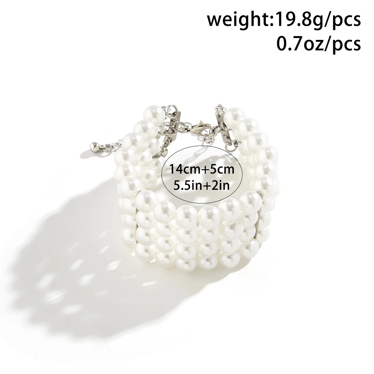 [PEARLY MORE] 韓国 Surgical Mix Chain Bracelet おしゃれ Mixed Pearl Chain Bracelet | Eclectic Mix of Pearls | Unique