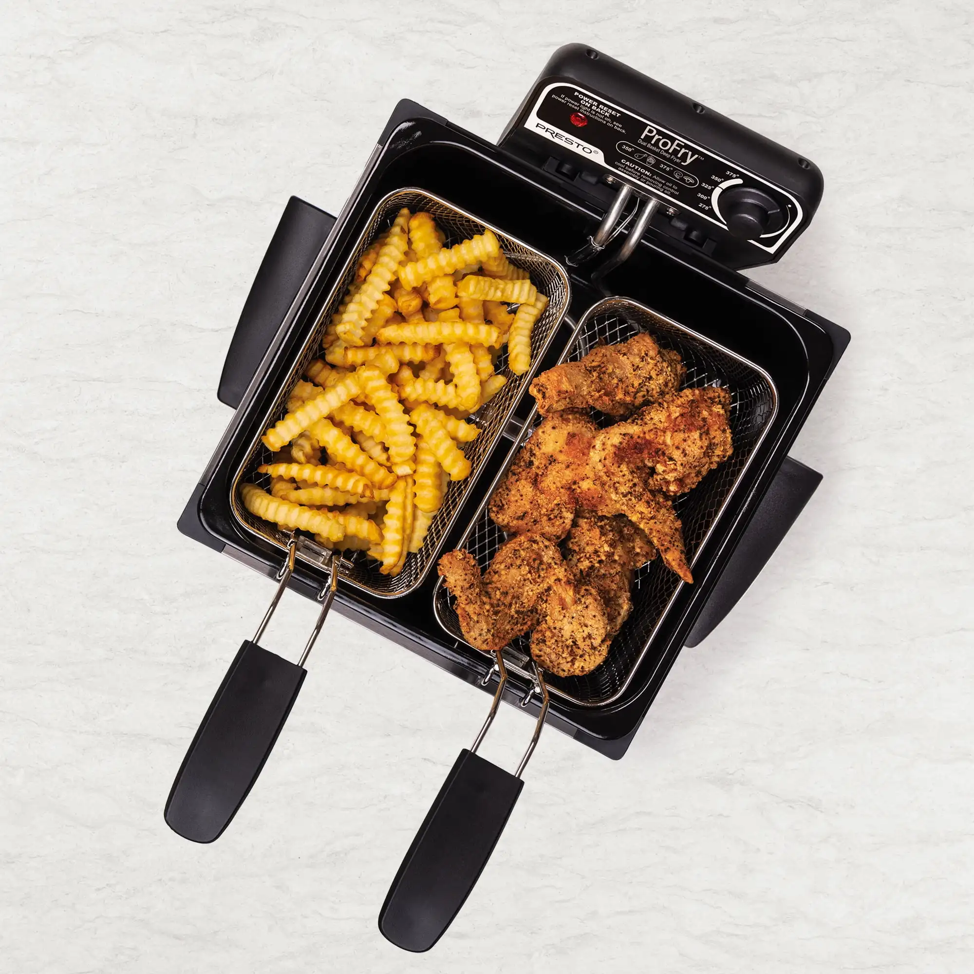 5Qt Dual Basket Pro Fry Immersion Element Black Deep Fryer 05489 Electric Deep Fryer .USA.NEW 2