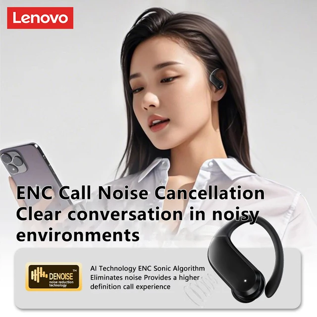 Lenovo XT55 LP75 XT80 Auricolari wireless Bluetooth 5.4 Batteria a lunga durata Cuffie stereo HiFI Cuffie sportive con cancellazione del rumore 4