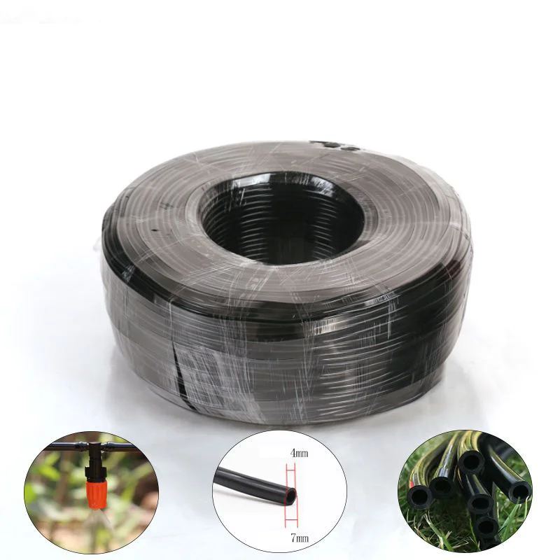 New 10m/20m/40m Watering Hose 4/7 mm Garden Drip Pipe PVC Hose