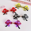 Women Girls Mushroom Euro American Style Rimless Sunglasses Adult Personalized Fashion Glasses Female Sunscreen UV400 Sunglasses 1