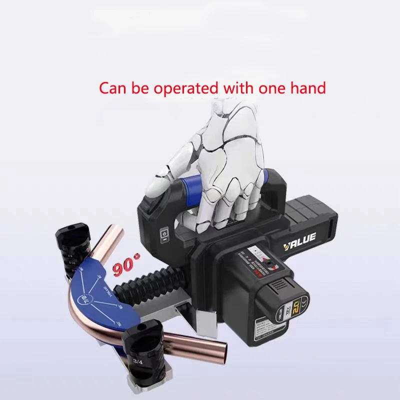 VEB-1 VEB-1B Electric Tube Bender Automatic 6–22mm Air Conditioning Copper Pipe Bending Machine Tool detail image 3