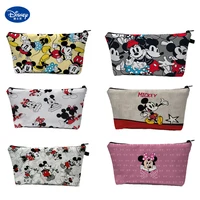 Anime Disney Mickey Mouse Bags Cute Wallet Women Minnie Makeup Bag Cartoon Coin Purse Portable Storage Bag Cosmetic Bags Gifts 1