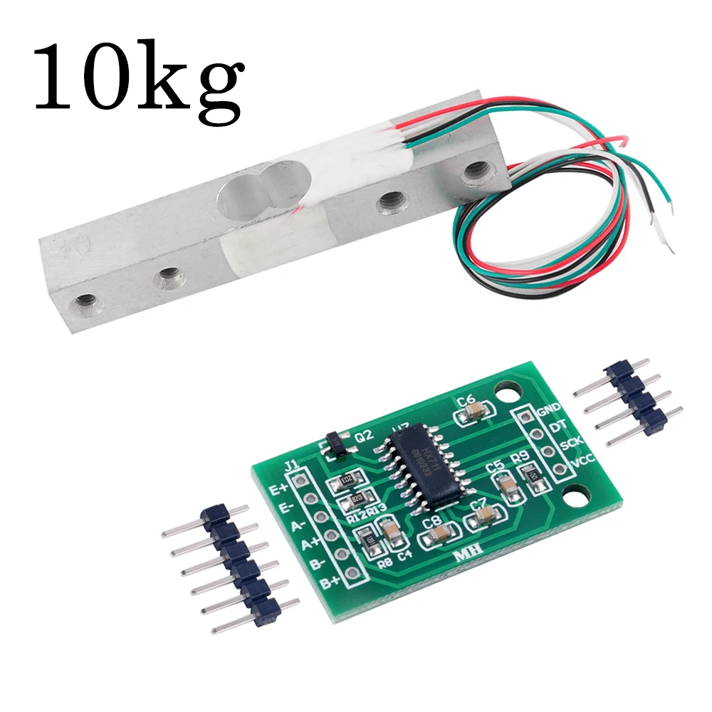 Precision Aluminum Alloy Load Cell Weight Sensor with HX711 AD Module - Multi-Capacity Options