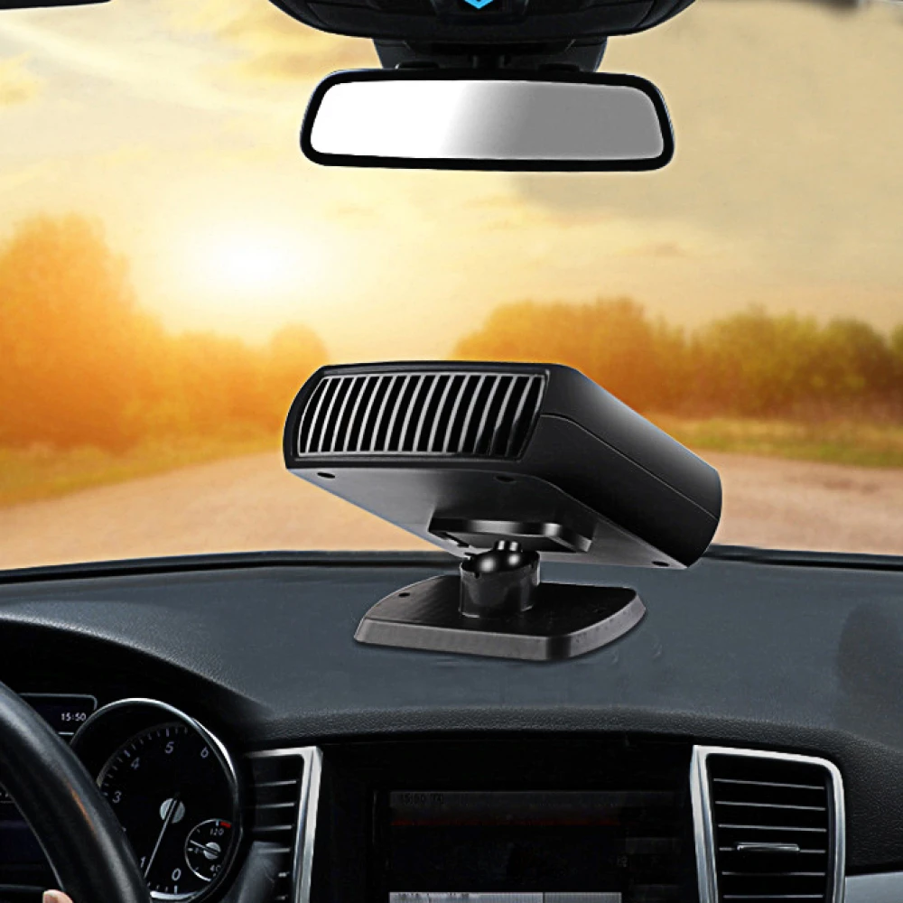 12V/24V 2-in-1 Car Cigarette Lighter Quick Heater Cooling Fan Warmer Defroster Demister Car Windshield Heating Cooling Fan