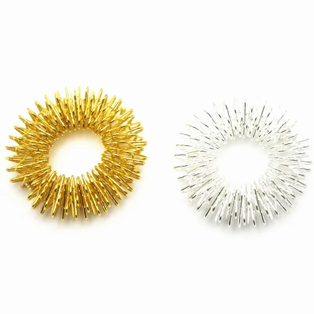 10pcs Finger Ring Toy Stress Relief Sensory Spring Fingers Autism Anti Stress ADHD Toy Kids Finger Acupressure Massage Ring 4