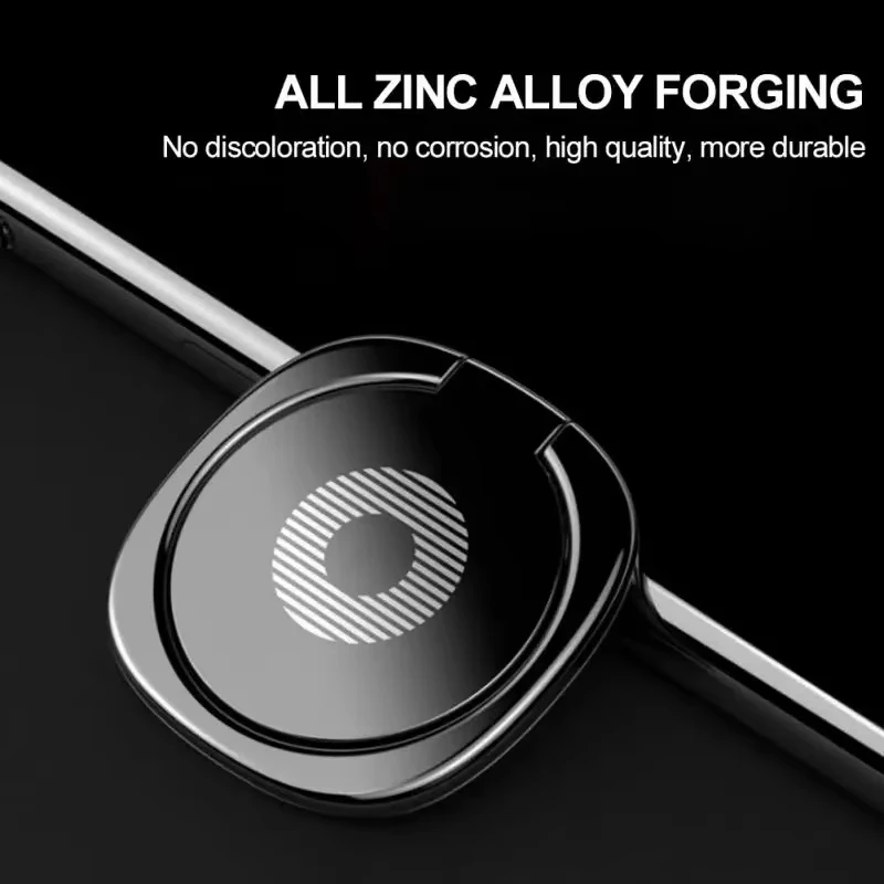 Ultra-Thin Rotatable Metal Phone Ring Holder & Stand