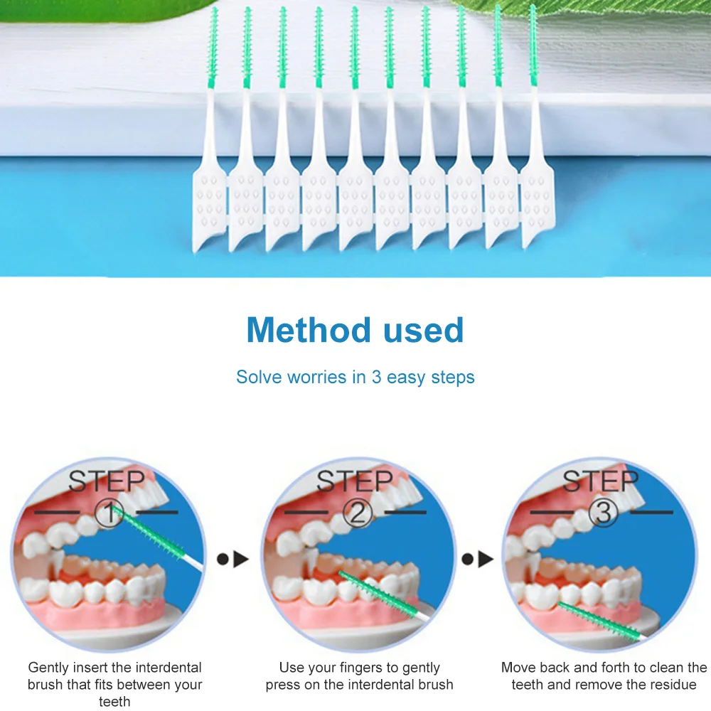 

150Pcs Silicone Interdental Brushes Super Soft Dental Cleaning Brush Teeth Care Dental floss Toothpicks Oral Tools зубочистки