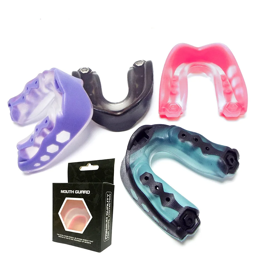 1PC Gel Max Mouth Guard Professional Sport Mouthguard Soft Mouthpiece Protect Braces for