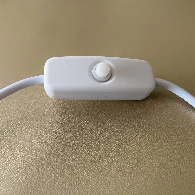 USB to USB-C Extension Cable with On/Off Switch, 1 Meter, Black or White Options