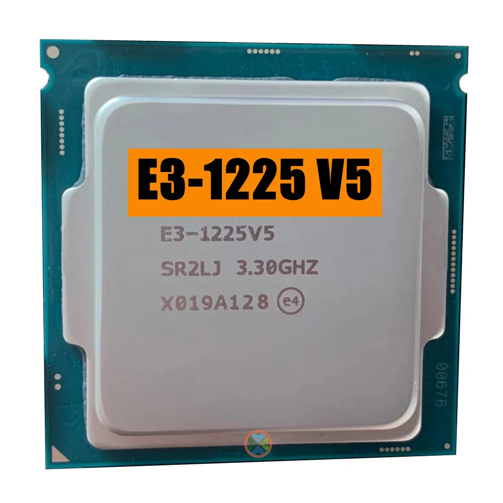 Xeon E3-1225V5 Cpu 3.30Ghz 8M 80W Lga1151 E3-1225 V5 Processore Quad-Core E3 1225 V5 E3 1225 V5 Spedizione Gratuita