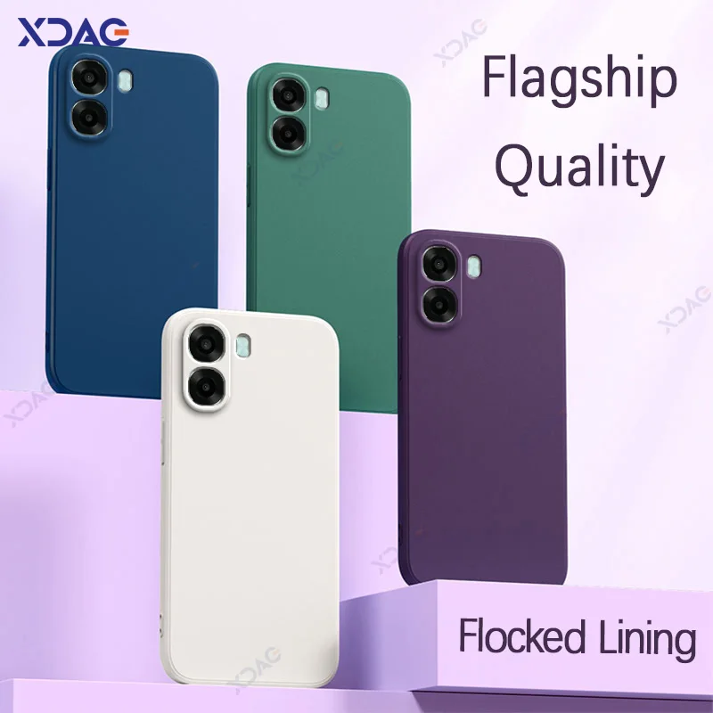 Silicone Phone Cases with Enhanced Camera Protection and Soft Microfiber Lining