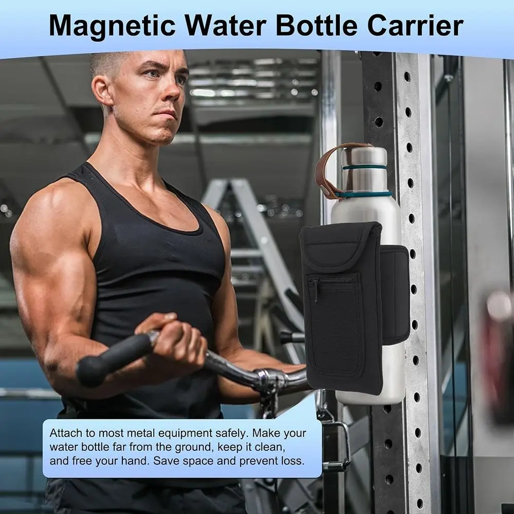 

Gym Accessories Water Bottle Sleeve Portable Universal Waterproof Bottle Holder Bag Elastic Water Bottle Pockets