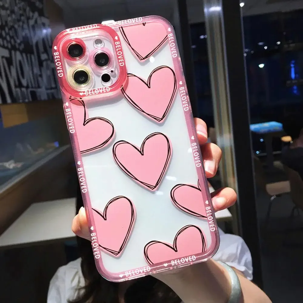 Vibrant Graffiti Love Heart Protective Phone Case