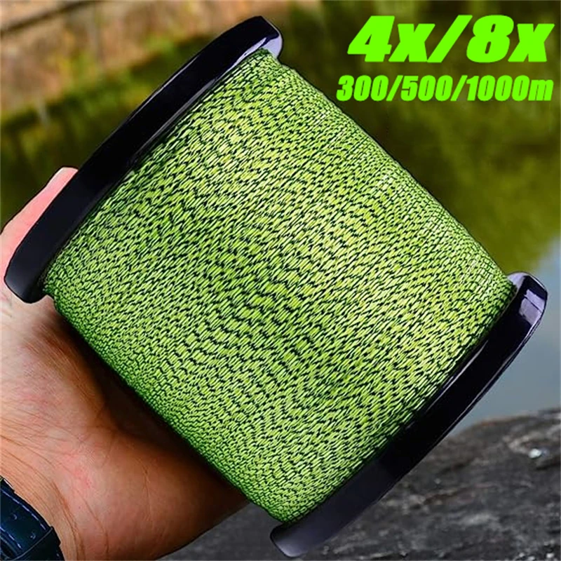 ZUKIBO 1000m 500m 300m PE 멀티필라멘트 라인 4가닥 8가닥 브레이드..