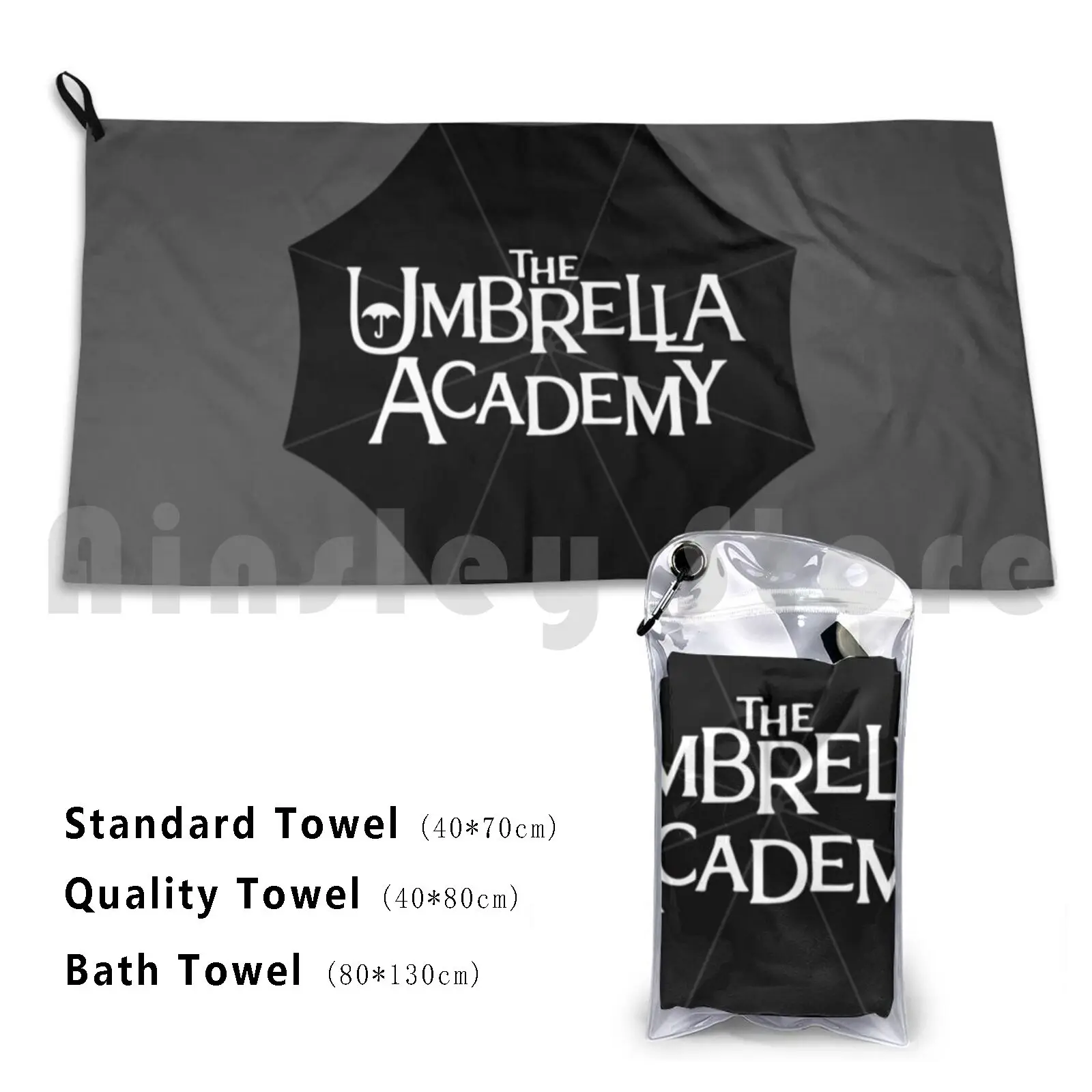 Academy Umbrella Bath Towel Beach Cushion The Academy Umbrella Academy Umbrella