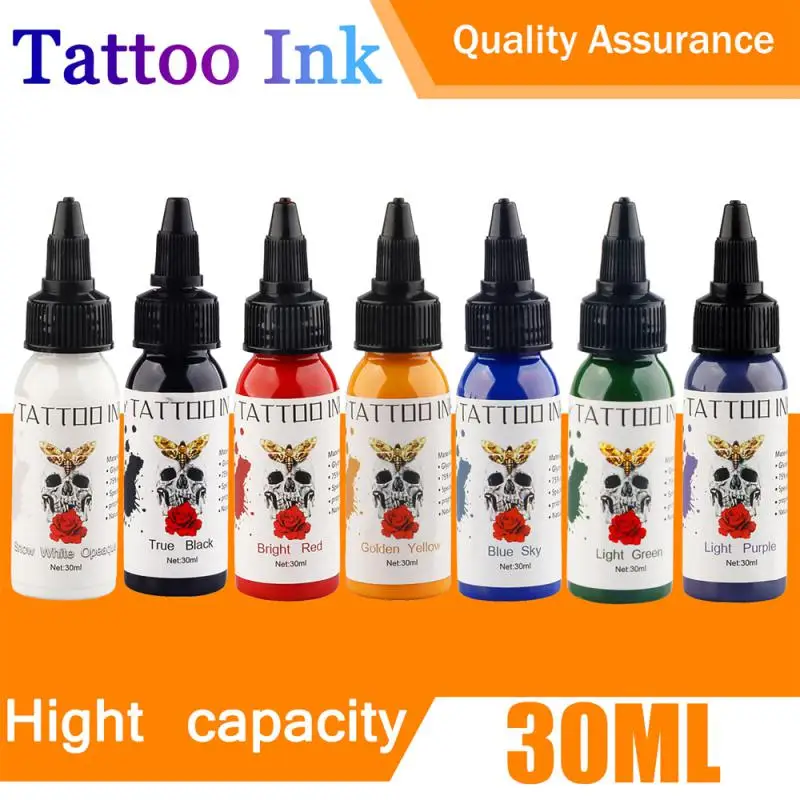 

Tattoo Color Safe Pure And Delicate Good Anti-color Effect Non-toxic And Harmless Multiple Colors Tattoo Supplies Tattoo Ink
