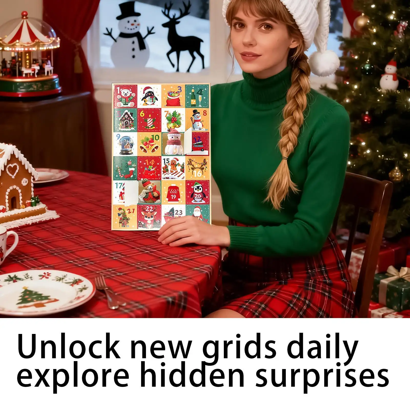 Christmas Count Down Calendars 5 Pieces Festive Empty Box 24 Days Countdown Calendar For Activities Gathering Festival Holiday