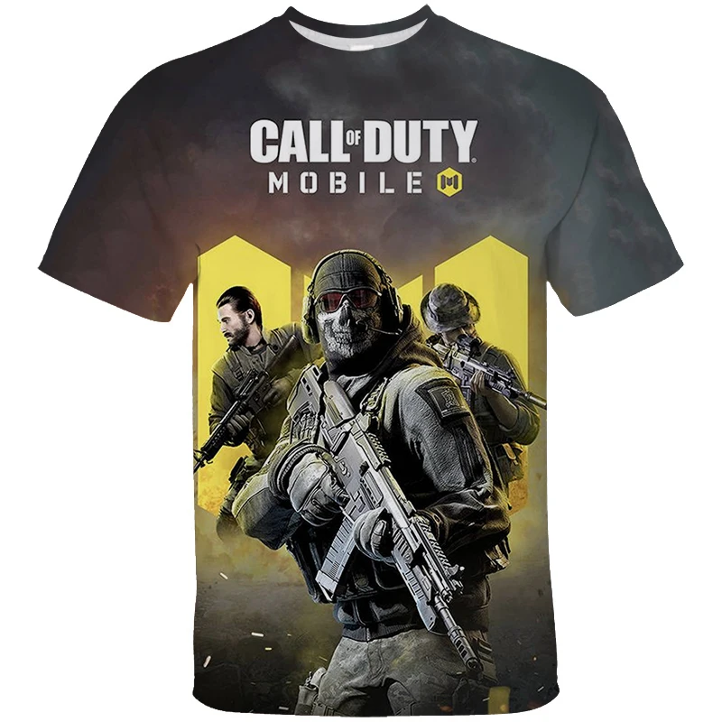 thumbnail image 1 of Ropa para hombre Juego Call Of Duty Warzone Camiseta con impresión 3D Camisetas de cuello redondo para hombre 2024 Verano Harajuku Manga corta Y2K Tops para hombre, 1 of 5