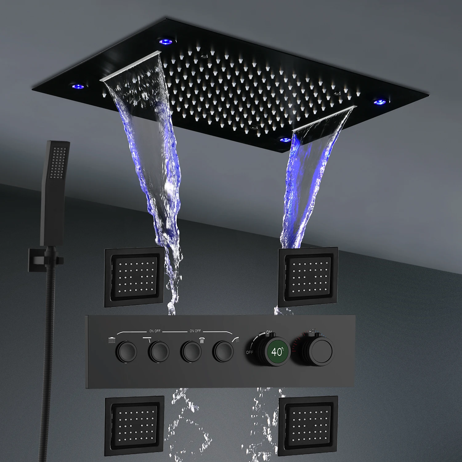 PanneaudepommeaudedoucheLEDmultifonctionnelsystmedejetslat