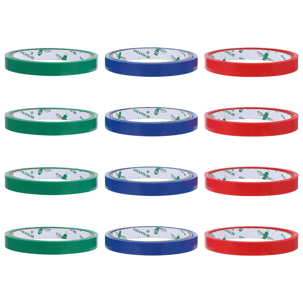 

12 Rolls Sealing Machine Tape Packaging Bag Tapes Vegetable Market Tying Fruit Packing for