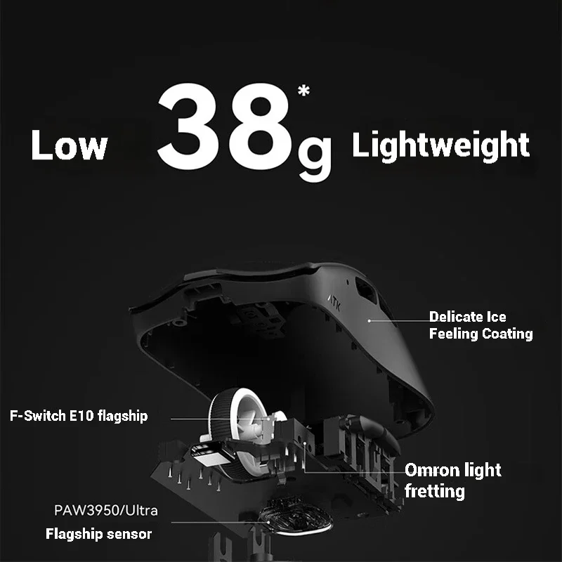 ATK Blazing Sky F1 Ultimate/pro Game Mouse PAW3950 8000Hz Nordic52840 Dual Mode Wireless Ultra Lightweight Esport Fps mouse