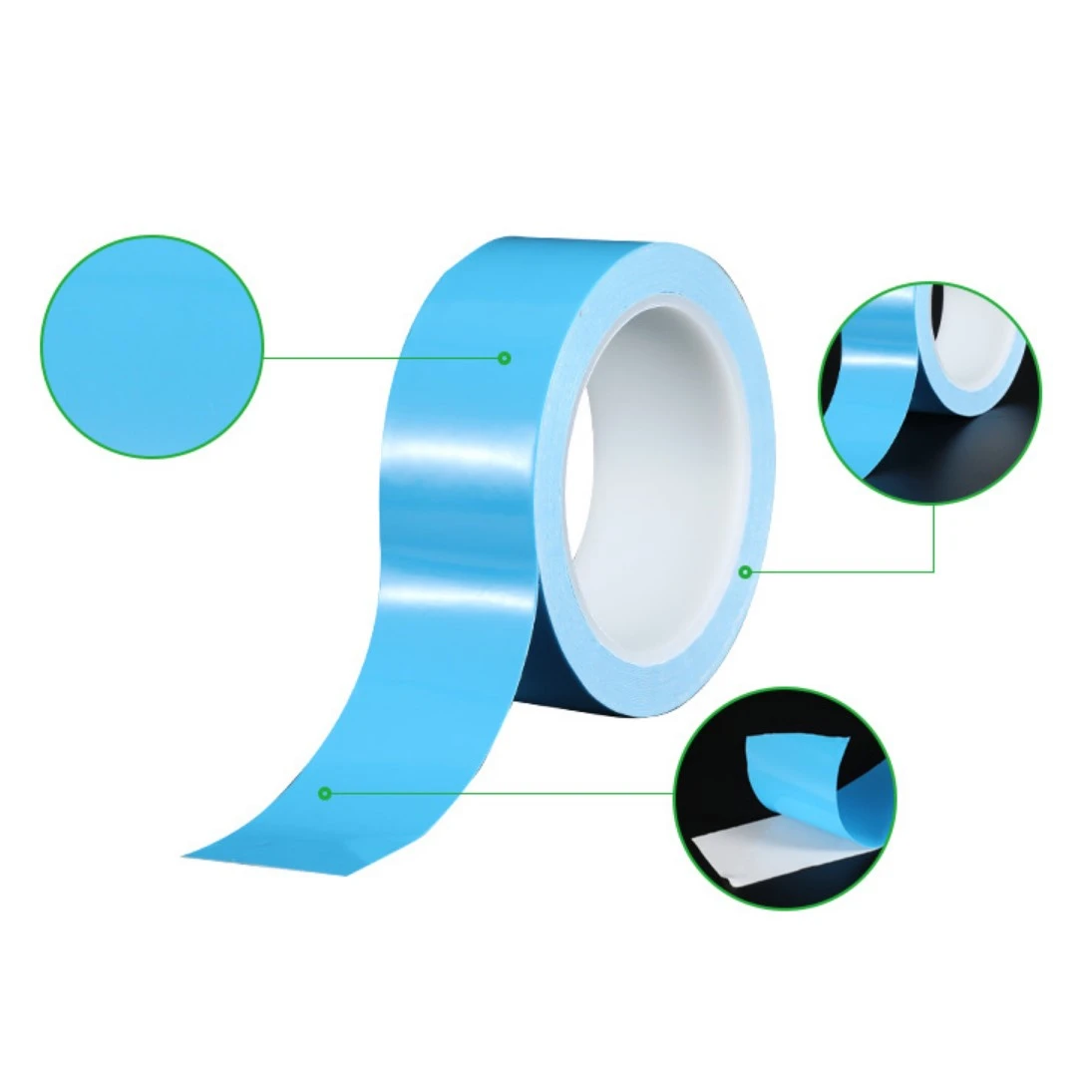 3mm 5mm 8mm 20mm Width Transfer Tape Chip PCB LED Strip Heatsink Double Side Thermal Conductive Adhesive Tape