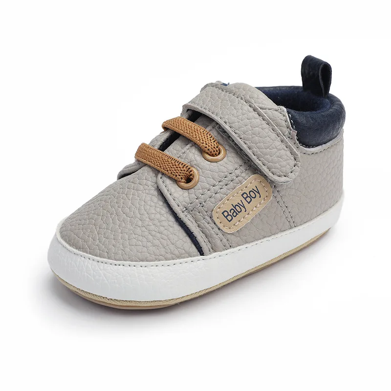 

Spring Autumn New Baby First Walkers Soft TPR Sole Infant Crib Shoes Pu Leather Toddler Casual Shoes Prewalkers Shoe