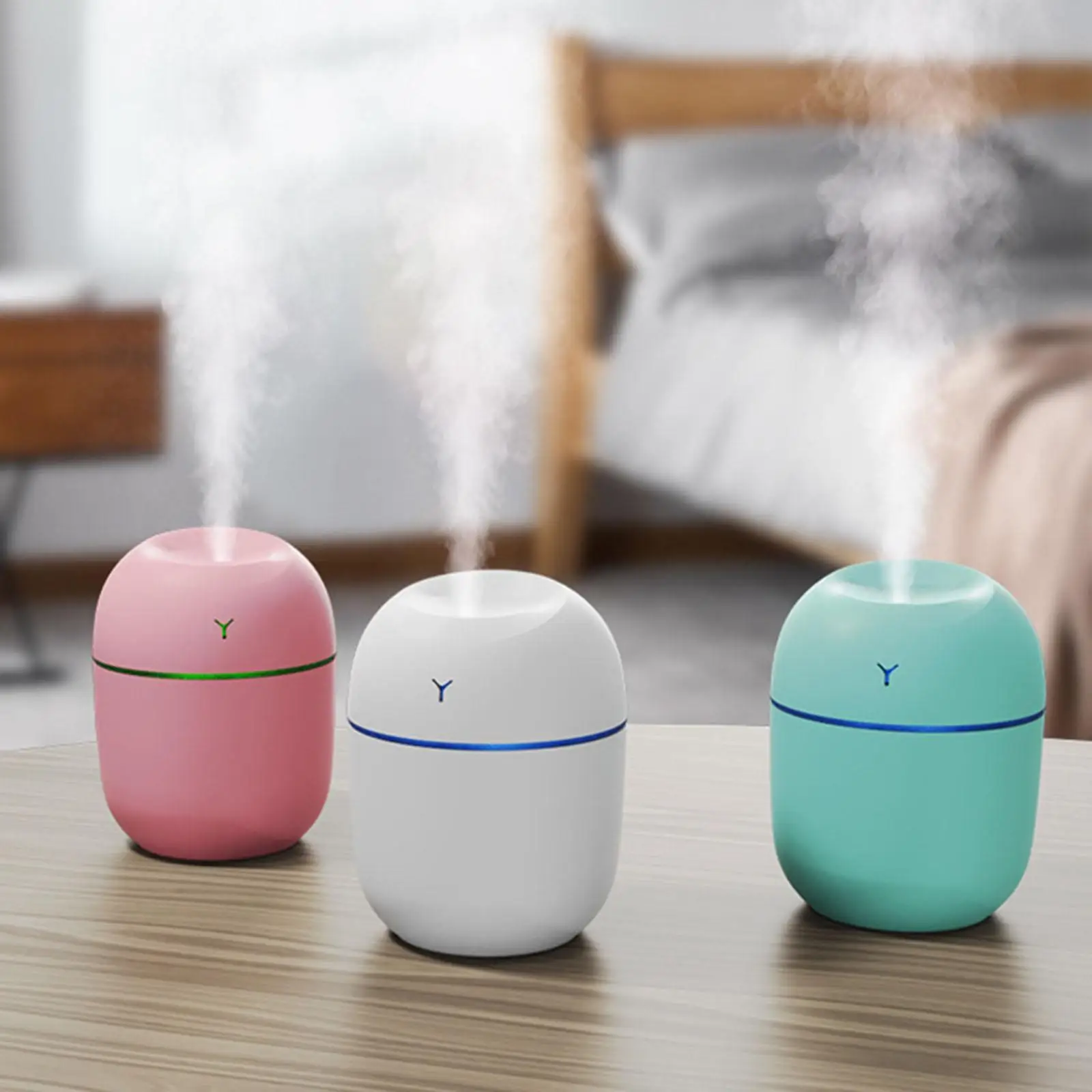 Gadgetoo Usb Mini Air Humidifier Aroma Essential Oil Diffuser For Home Car Ultrasonic Mute Mist Maker Diffuser With Led Color Lamp