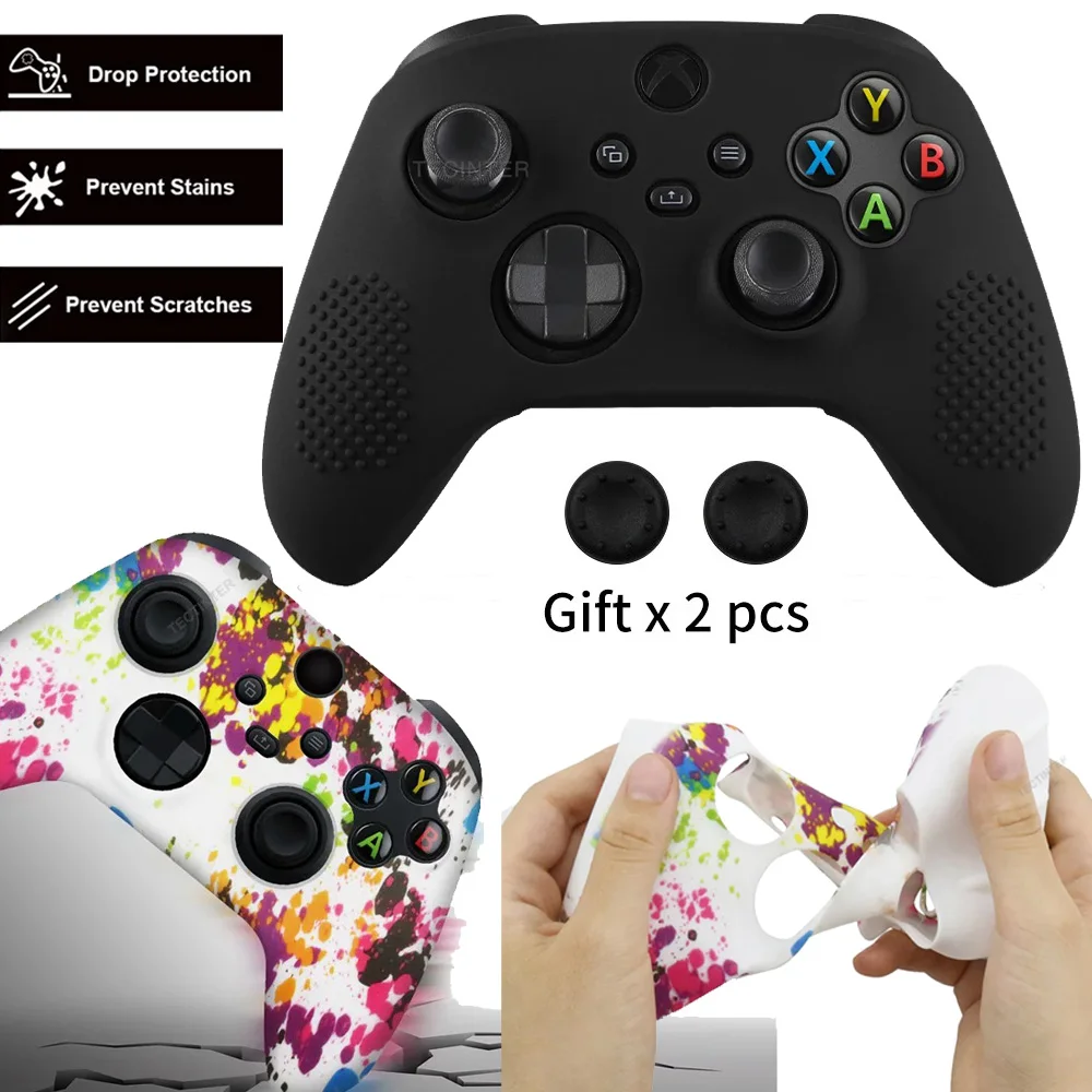 For Xbox One X/Slim Controller Gamepad Silicone Cover Rubber Skin