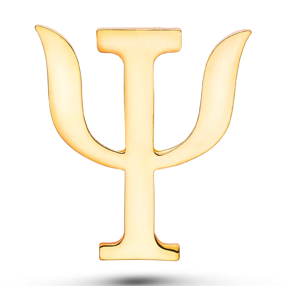 

Psiψ Psychological Symbol Enamel Brooch Simple Metal Pin Psychologist Badge Lapel Tie Accessories Jewelry Gift