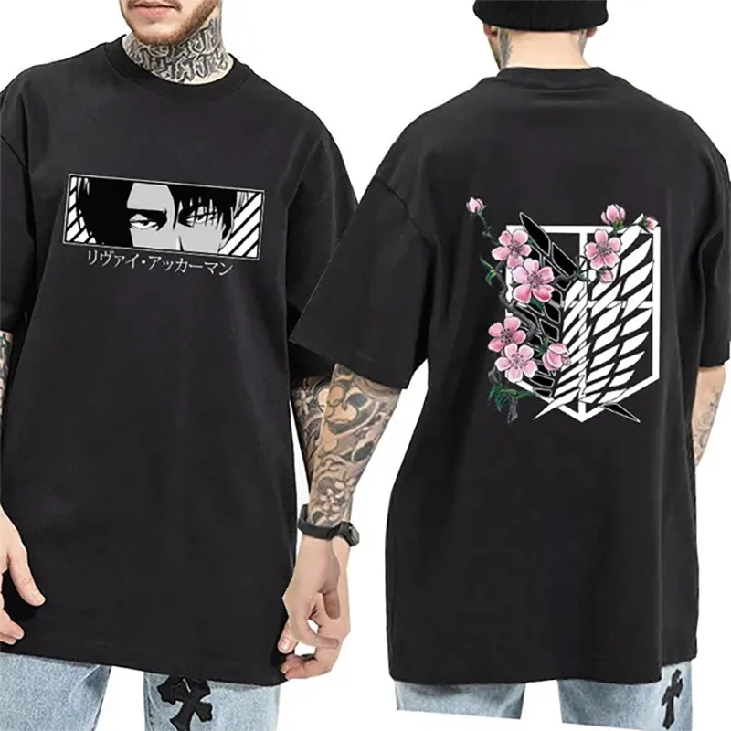 

Attack on Titan Printing T-shirt Men Women Fashion Round Neck Short Sleeve Casual Loose Tee Tops