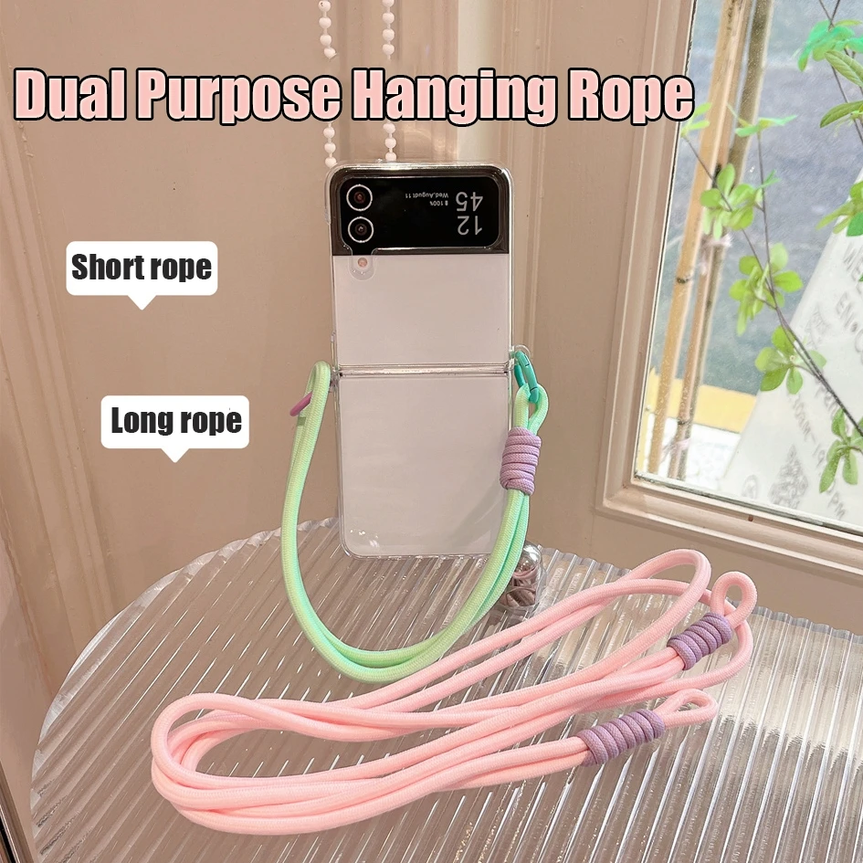 Fashion Clear Shoulder Strap Lanyard Transparent Shockproof Thin Phone Case
