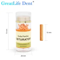 GreatLife Dent 100 pièces système Endo d'obturation d'endodontie dentaire barre de Gutta Percha matériel de remplissage de dentisterie matériaux d'orthodontie 6