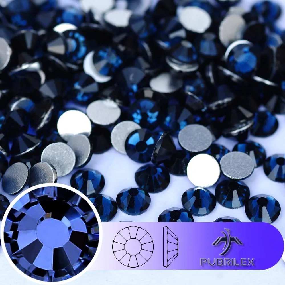 Montana 3D Nail Art Strasssteine SS3 SS4 SS5 SS6 SS8 SS10 SS12 SS16 SS20 SS30 Kristallnagel Nicht Hot Fix Strass Bekleidungsdekorationen