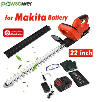 Powsawer 21V Electric Hedge Trimmer Cordless Household Trimmer Rechargeable Shrub Pruning Saw Tools For Shruber Yard Hedge Cut 1