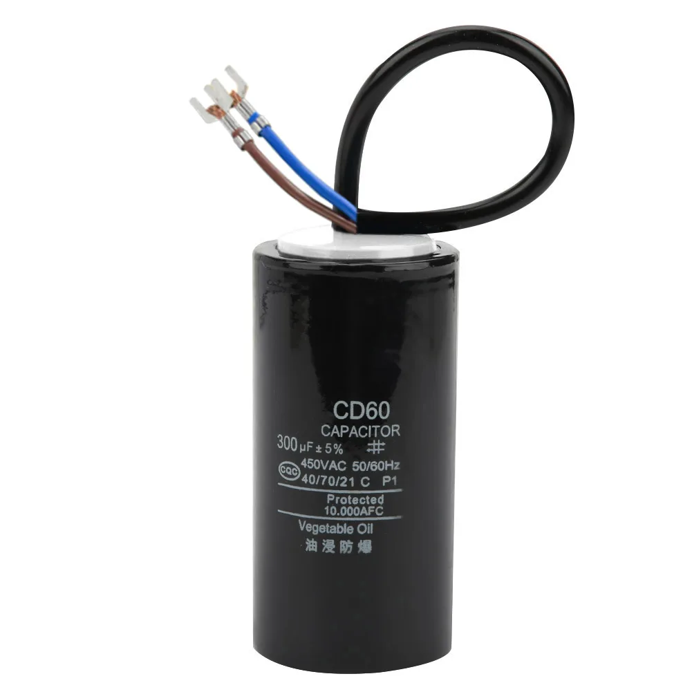 400uF 250V AC Motor Start Capacitor - CD60 Type, 50x100mm With Screw Terminals