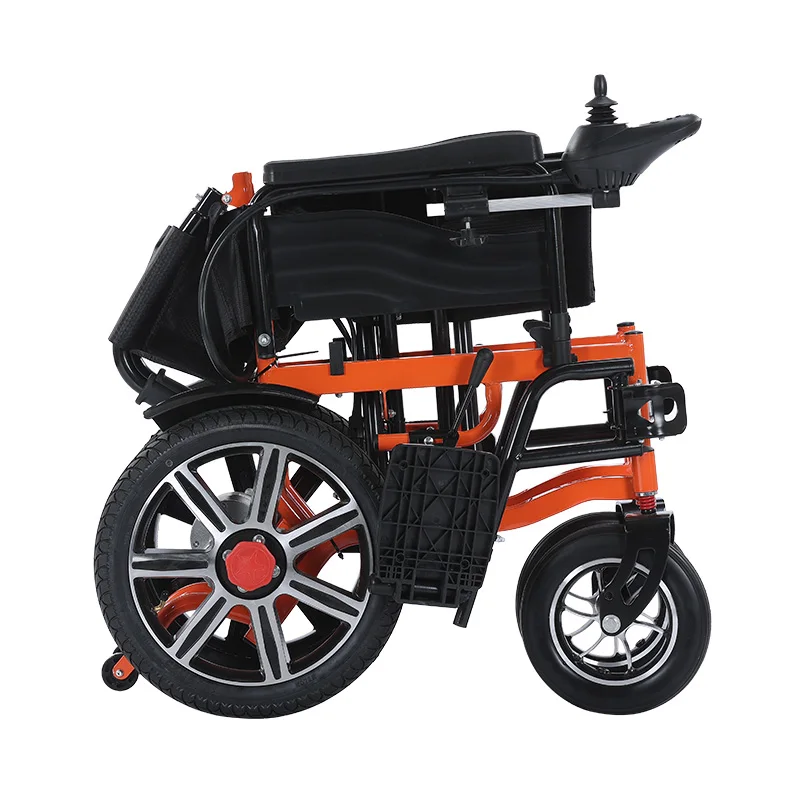 High-quality Carbon Steel handicapped portable power wheelchair light weight foldable disabled electric wheelchair