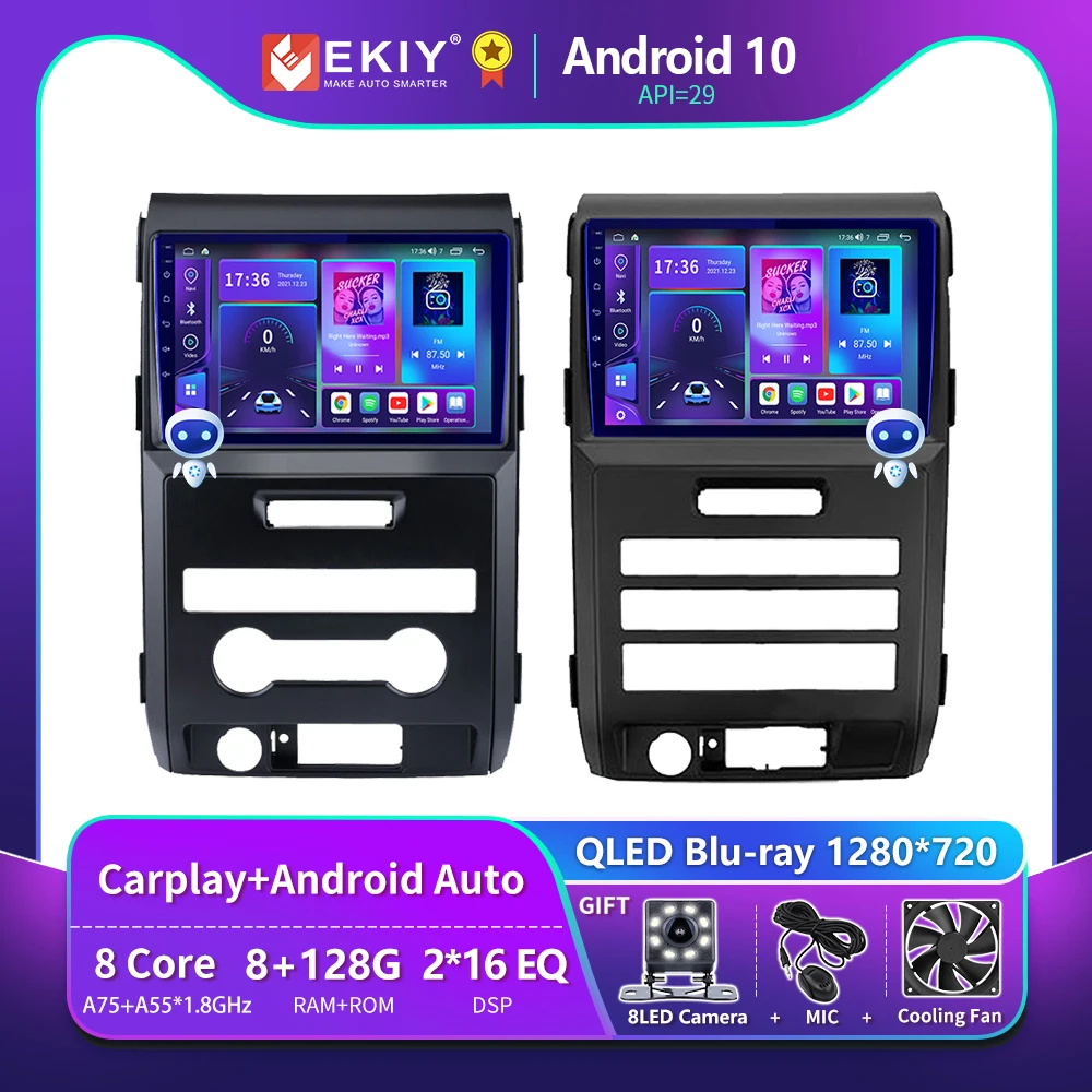 EKIY T900 8G 128G для Ford F150 P415 Raptor 2008 2009 2010 2011 2012 2013 2014 Автомобильный радиоприемник GPS Авто