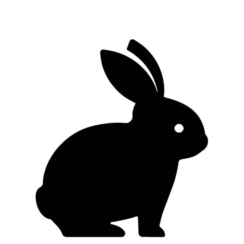 

15cm Rabbit Lovely Decor Car Accessories Decals Exterior Parts Stickers Sticker Products Sunscreen and Waterproof Personality,