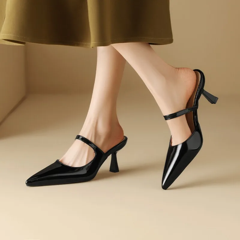 

Женские модные сандалии на квадратном каблуке в Корейском стиле