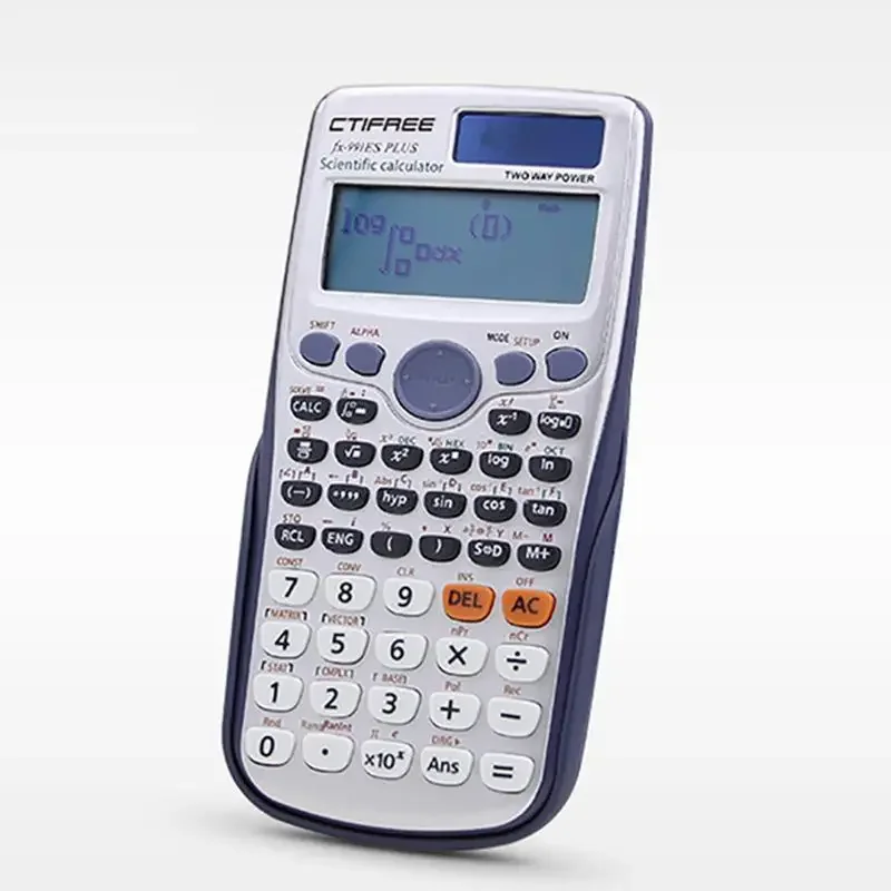 FX-991ES-PLUS 오리지널 공학용 계산기, 고등학교 대학생용 417 가지 기능, 사무실 동전 배터리