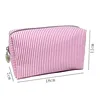 Striped Travel Storage Bag Cosmetic Case Hand-held Large-capacity Multi-purpose Trip Toiletries Pouch Stationery Organizer 6