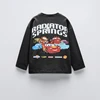 Spring Fall Kids Clothing Long Sleeve Tees Tops Printed Cartoon Car Baby Boys Crewneck Pullover Base Shirt Children's Clothes 3