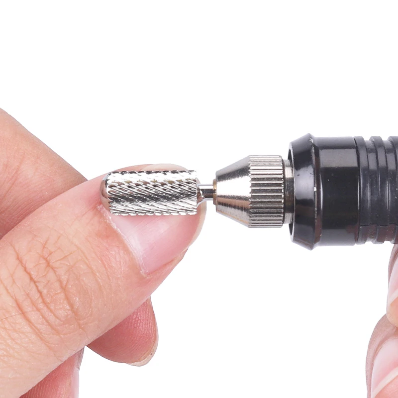Polishing manicure tungsten steel grinding head single cylindrical bald type polishing drill polishing manicure tools 5