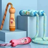 Kids Sports Adjustable Cotton Jump Rope Fitness Lovely Cartoon Skipping Rope with Natural Wooden Handles Fillet Design Anti Slip 5